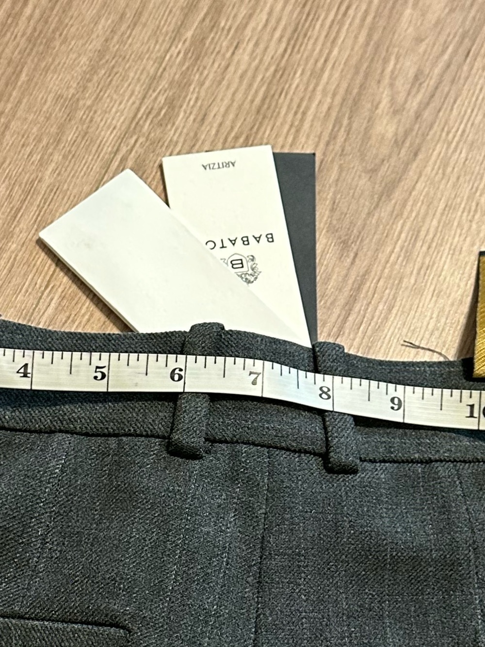 Babaton Agency Pant Tailored High-Rise Wide-Leg Pants in Charcoal Gray Size 4 - Picture 9 of 9